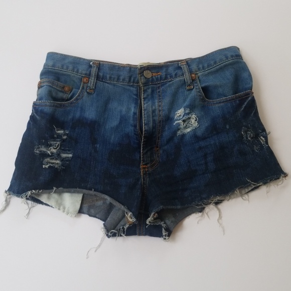 Quiksilver Pants - Womens QuikJean Distressed Shorts size 28